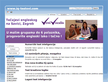 Tablet Screenshot of iq-testovi.com